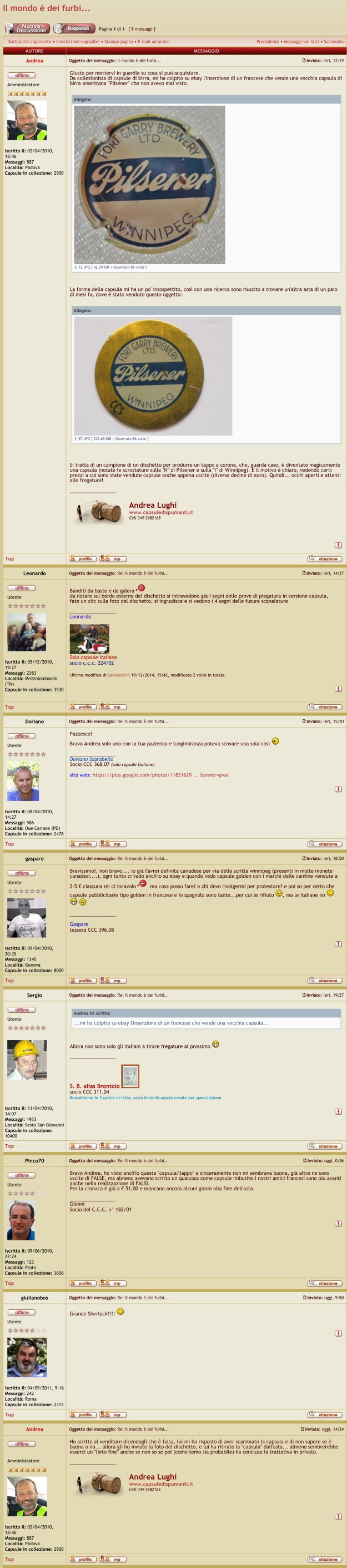Il forum di capsuledispu...Il mondo  dei furbi....pdf